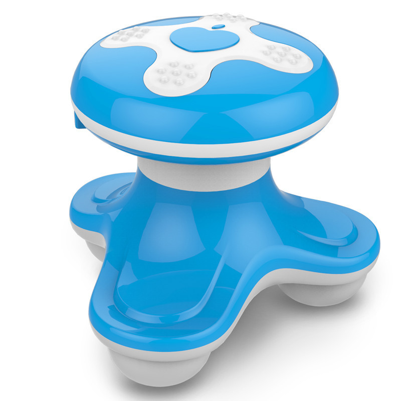 Ola de agua pequeño masajeador triangular MINI eléctrico vibración eléctrica de tres patas mini masajeador de mano fábrica