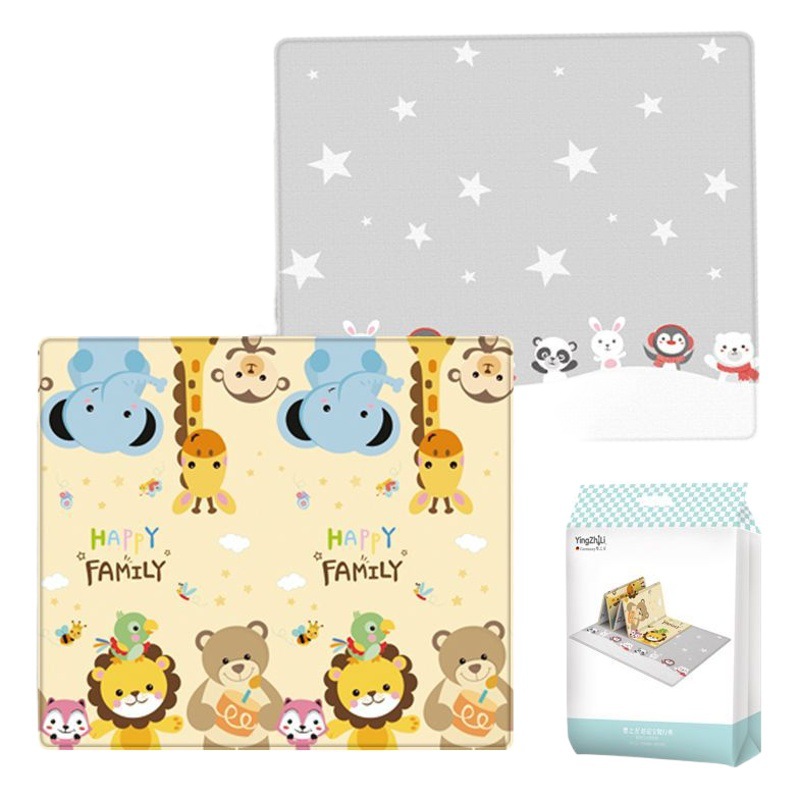 Alfombra de gateo Hua Ying para bebés, antideslizante, impermeable, para exteriores, de LDPE, plegable, impermeable y antideslizante para niños