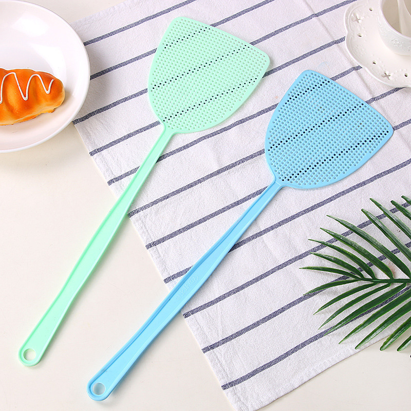 Household summer plastic fly swatter mosquito swatter durable mesh long handle manual fly swatter fly swatter mosquito swatter