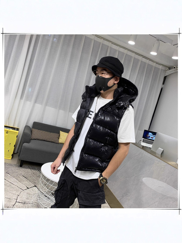Maya玛雅马甲蒙家羽绒服男女同款冬季高品质跨境 M03款连帽坎肩|undefined