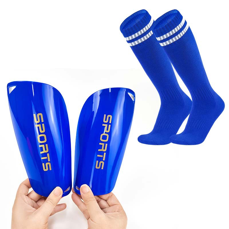 Cross-Border Hot-Selling Football Shin Pads, Professional Competition Training Sports Protective Gear, Calf Pads, Football Socks Two-Piece Set
