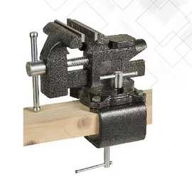 豪派家用台虎钳铸钢多功能虎桌钳子平口夹具小型台钳多向夹持磁吸