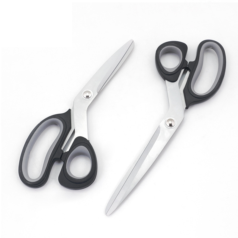 (2개) 유럽식 사무실 가위 학생 문구 가위 손 가위 가족 매일 가위 예술 가위