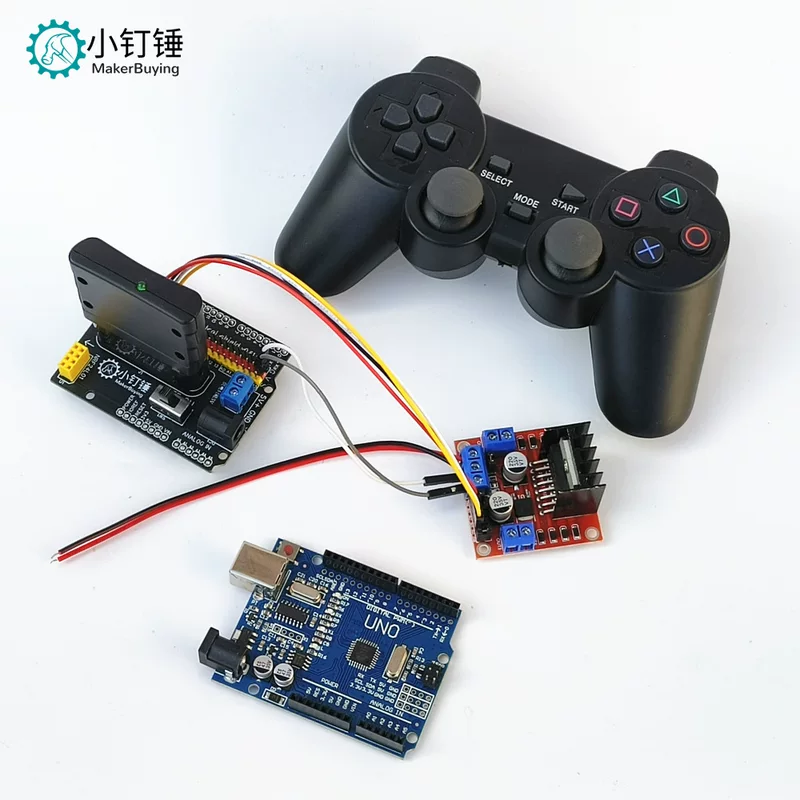 Arduino, steering gear, engine, mechanical set, remote control