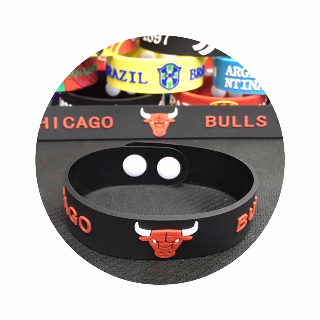 Pulseras de PVC con el Emblema de la Copa Mundial de Francia, España, Portugal, Bélgica y Países Bajos, Pulseras de Goma Suave para Aficionados