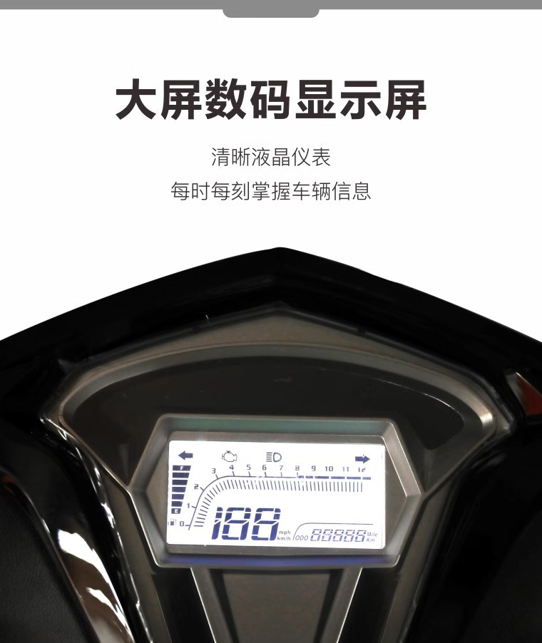 Cross-Border Foreign Trade Export Brand New 125C Two-Wheel Scooter Fuel-Saving Vehicle Shangling Second Generation Fuel Men and Women