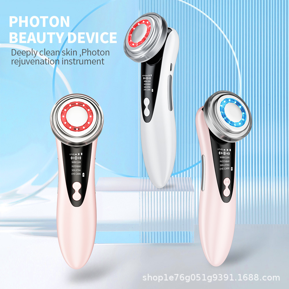 Cross-Border New Imported Facial Massager, Photon Rejuvenation Instrument, Cleansing Facial Lifting Cleansing Light Beauty Instrument