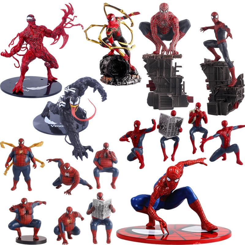 Spider-Man Series Action Figures Complete Set Venom Carnage Superhero Model Car and Desktop Decoration Cross-Border Supply Spider-Man Series Action Figures Complete Set Venom Carnage Superhero Model Car and Desktop Decoration Cross-Border Supply