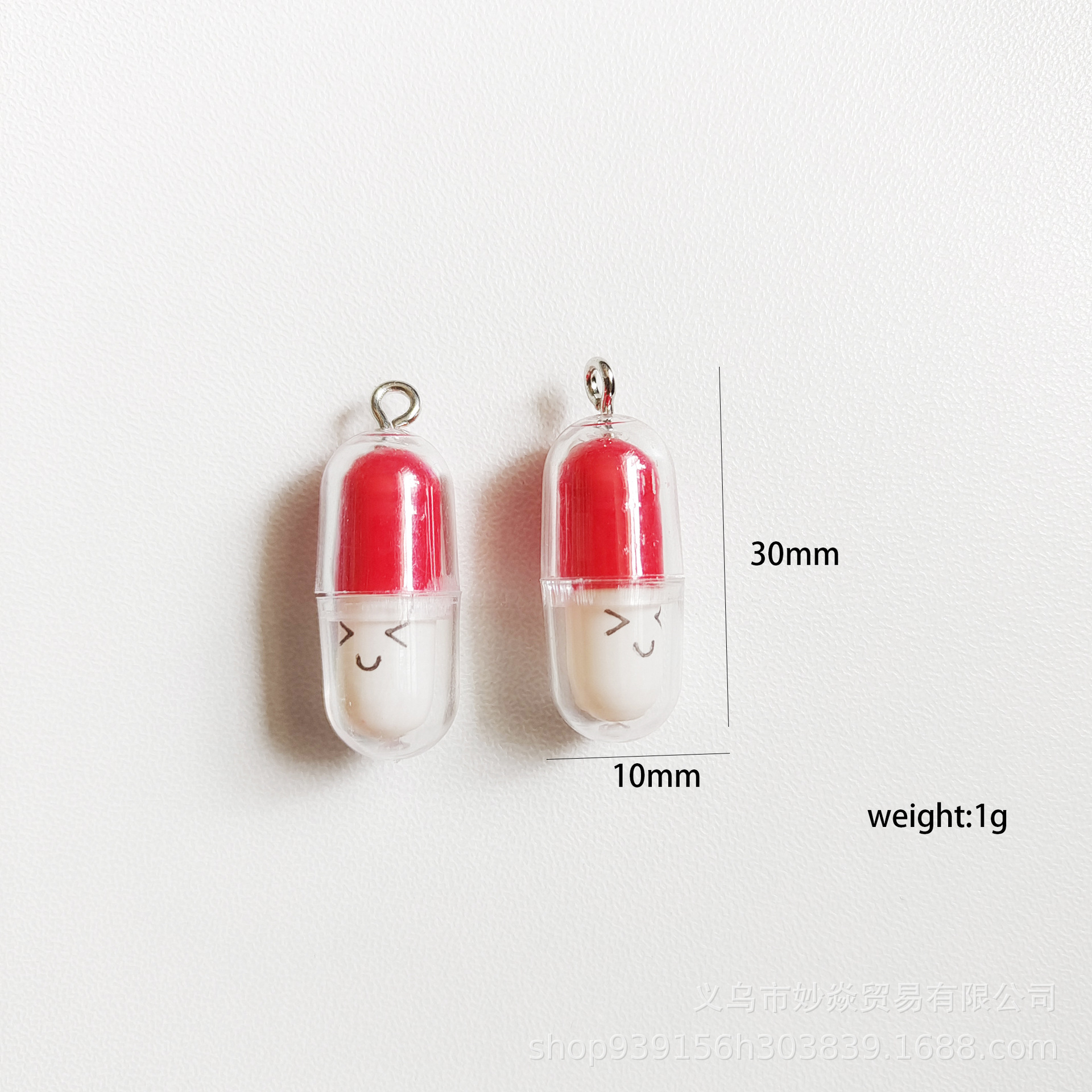 Japonés y coreano simulación tridimensional mini píldora cápsula DIY resina colgante epoxi pendientes collar accesorios de joyería