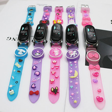 新款现货批发创意学生LED手表 卡通炫酷闪灯米9数字硅胶手表