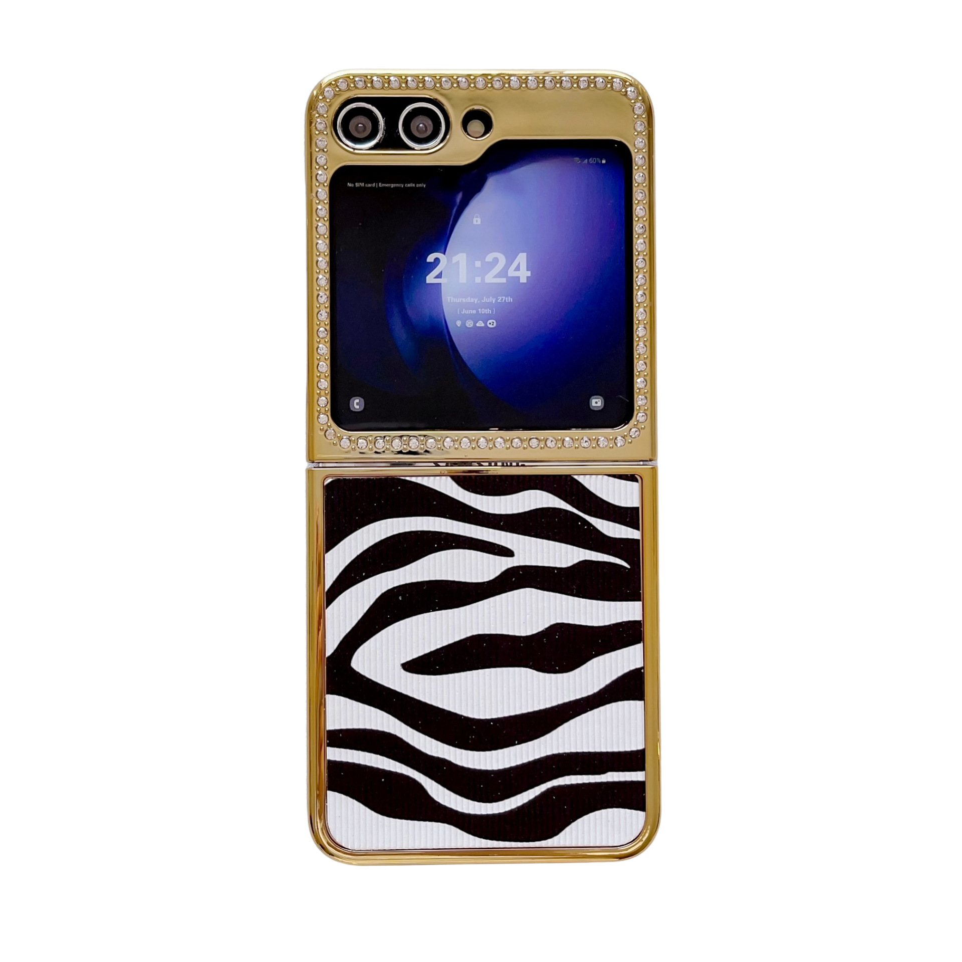 Leopard Folding Phone Case For Samsung Galaxy Z Flip 5 4 3_voghion.com