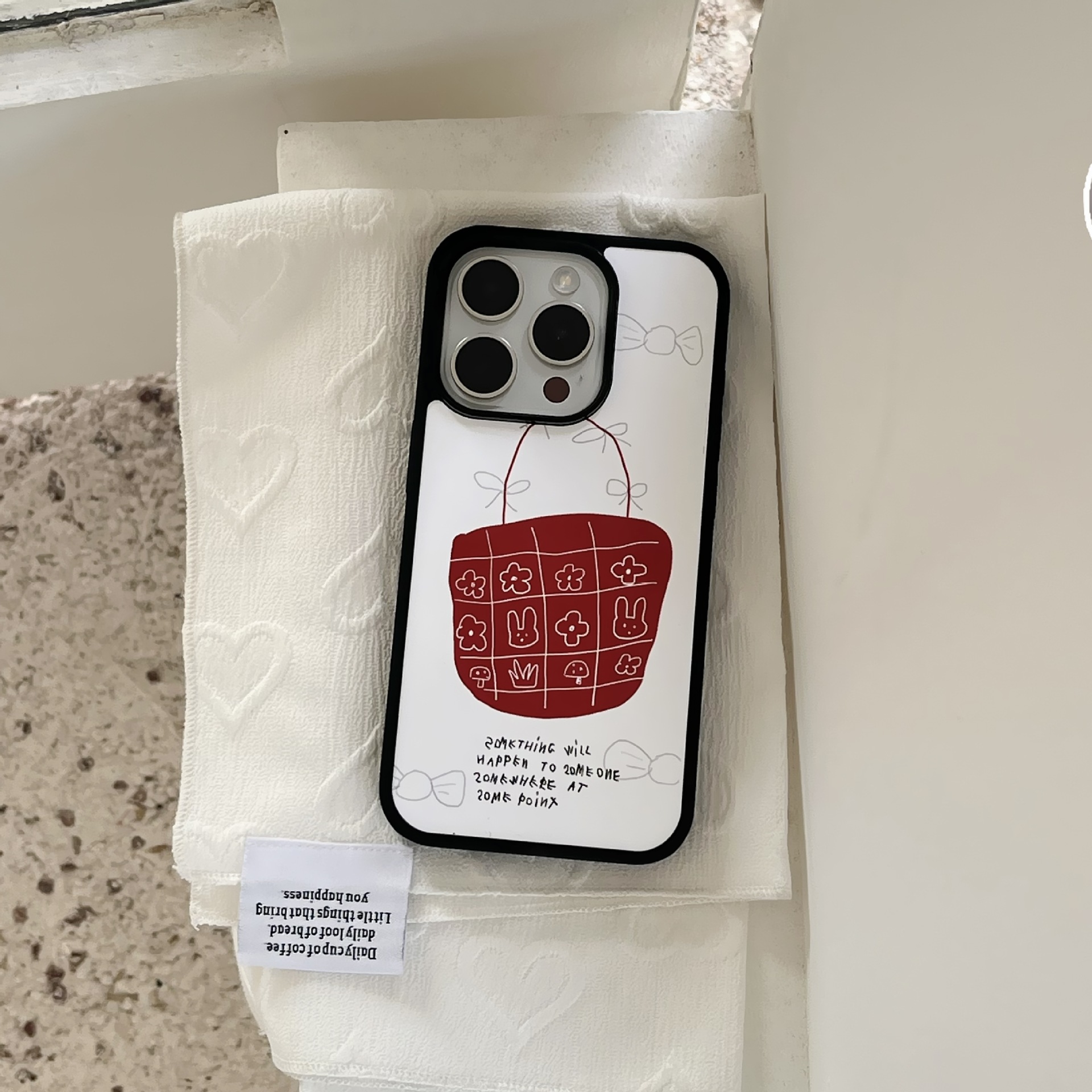 Dibujos animados de nicho Graffiti elefante para Apple 16ProMax funda para teléfono móvil 15Pro Hongos rojos 14/13 Mujer 15PM