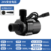 DC41B直流24V水泵美容设备耐高温水泵车载户外洗澡水泵30W水泵