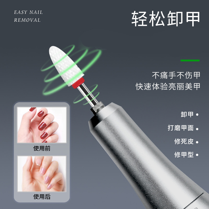 Pulidora de uñas explosiva M01 nuevo producto 40000 rpm pulido portátil desmangador de uñas tienda de uñas lijadora profesional