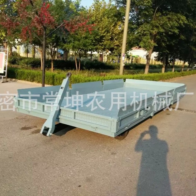 厂家供应 5吨低盘平板车箱板平板拖车量大从优