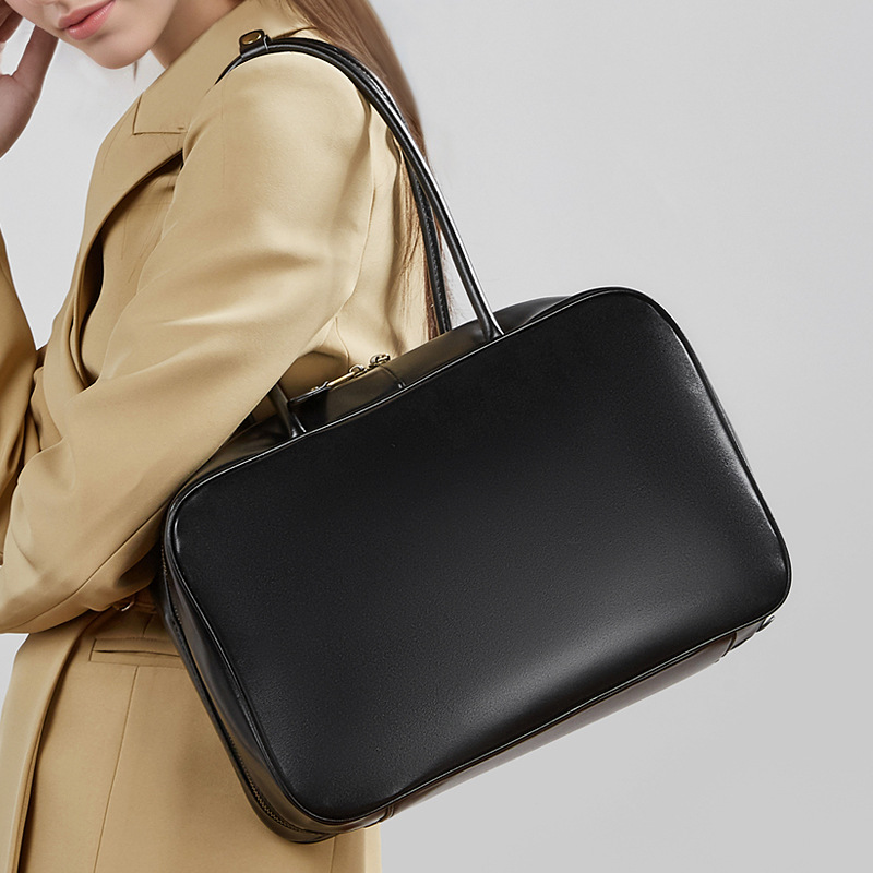 Women's Genuine Leather Crossbody Shoulder Bag Small Square Handbag_voghion.com