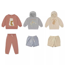 2022春夏新款ks系列欧美风女孩儿童套头卫衣+卫裤现货