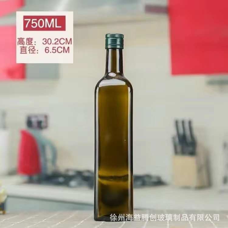 250ml橄榄油玻璃瓶500ml橄榄油瓶山茶核桃油瓶茶色避光玻璃油瓶|undefined