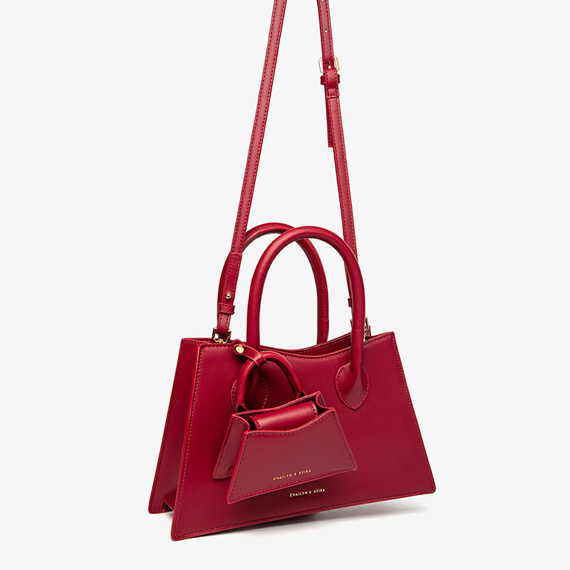Bolso de Novia Rojo 2025, Nuevo Bolso de Moda de Lujo Ligero para Mujer, Bolso de Mano de Alta Gama, Bolso Cruzado para Novia