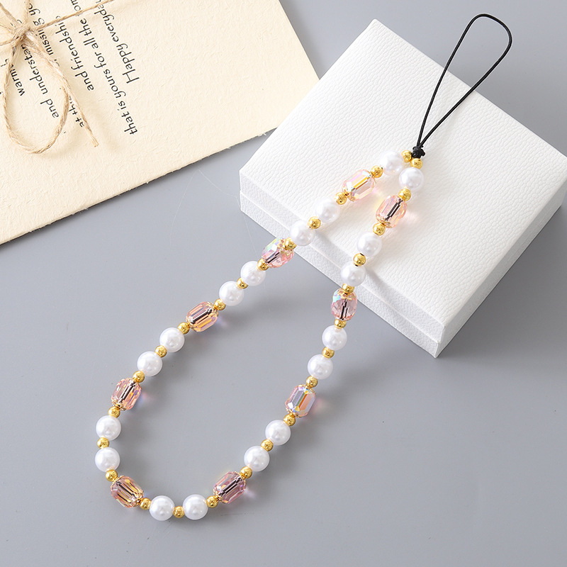 Nuevo color caramelo Oso de dibujos animados Cadena de teléfono móvil DIY caja del teléfono cordón cuadrado