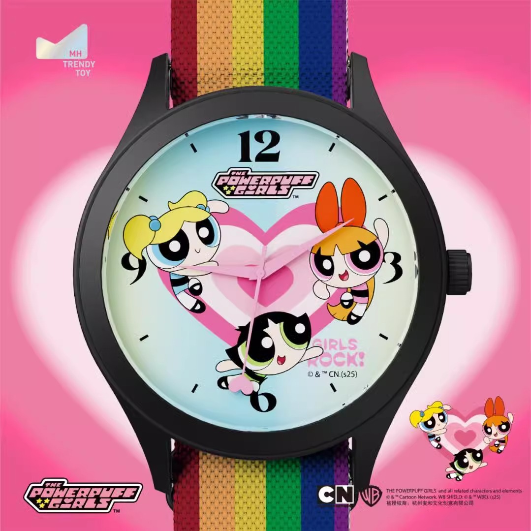 Auténtico reloj de policía de Chica Maihe Feitian caja ciega de dibujos animados alrededor de la linda chica reloj de pulsera de estudiantes regalos de Año Nuevo