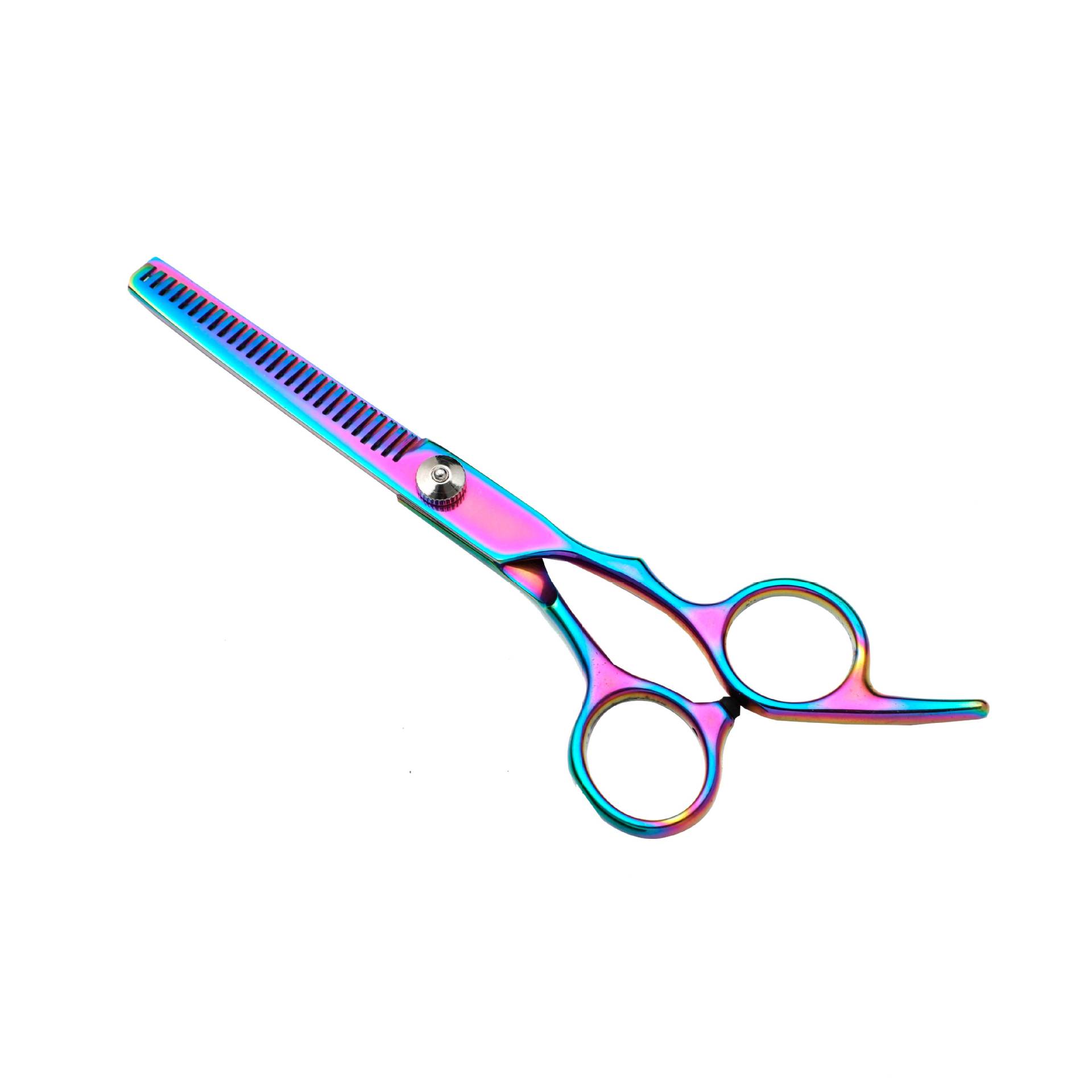 Tijeras de peluquería de acero inoxidable, juego de tijeras de peluquería de oro negro de 6 pulgadas, tijeras planas, tijeras de adelgazamiento, tijeras de corte