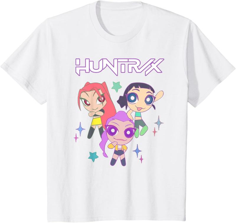 KPop Demon Hunters デーモンハンターズ プリント Tシャツ 外国貿易 メンズ レディース ピュアコットン ラウンドネック 半袖 トップス|undefined