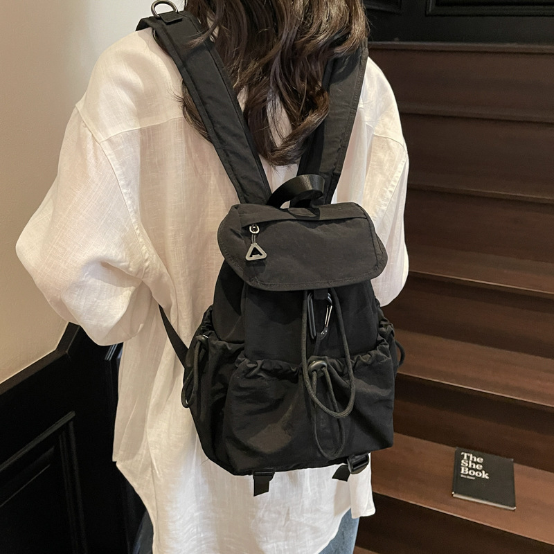 新しいフォレストスタイルレトロ大学生バックパック女性通勤シンプルな大容量中学生スクールバッグカジュアルバックパック|undefined