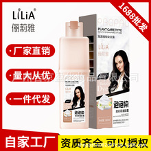 LiLiA/俪莉雅植物泡泡染发剂 不沾头皮不刺激 可盖白发2022流行色