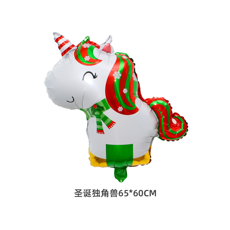 クリスマスシリーズアルミフィルム風船 クリスマスショッピングモール 学校 クリスマスイブパーティー装飾 アルミホイル風船用品|undefined