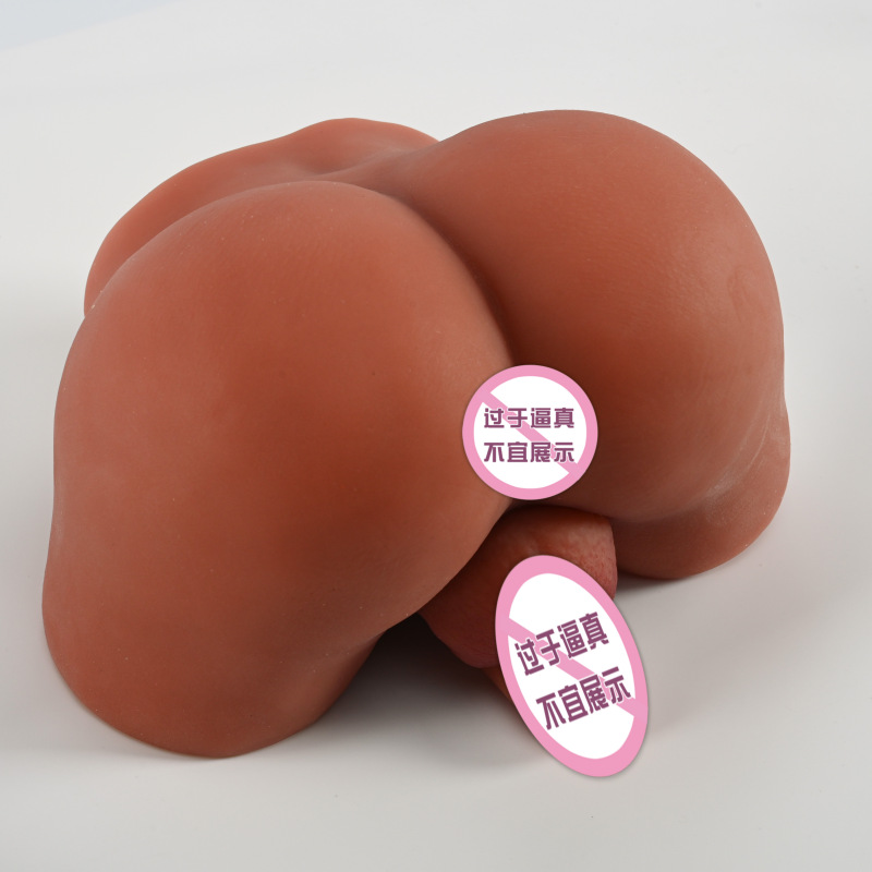 TPE Male Masturbator Anal Sleeve, Manual Control, Skin or Coffee Tone — detail image 5
