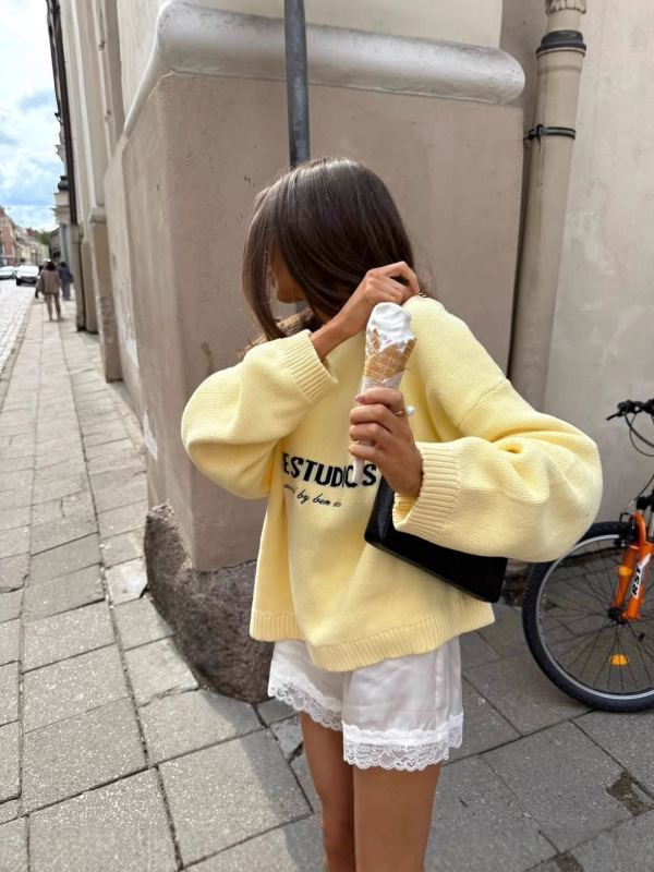 2025秋冬亚马逊独立站跨境优雅休闲字母绣花落肩长袖女装|undefined