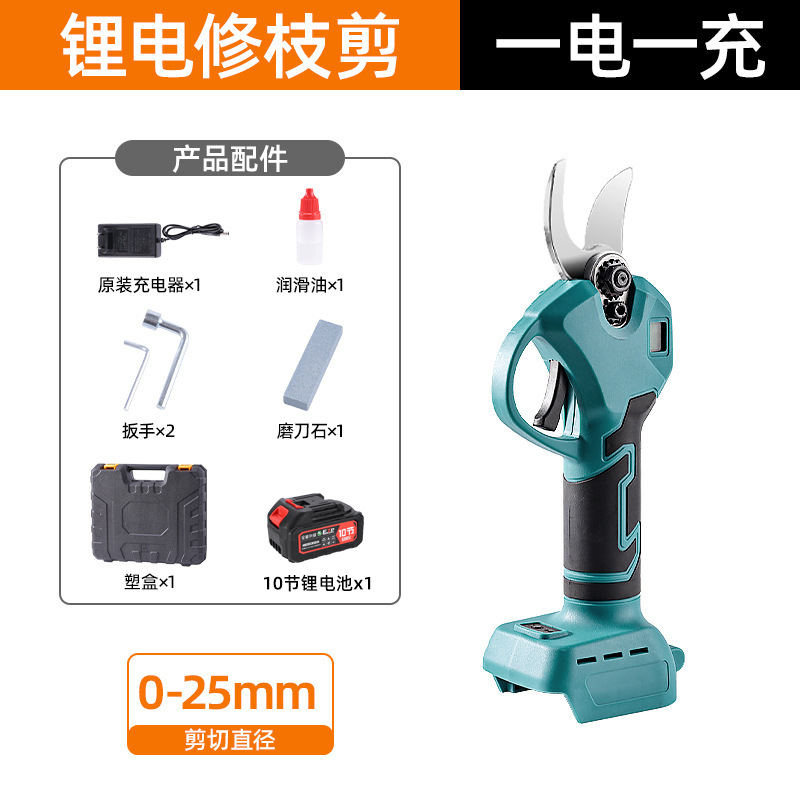 Fuente de fábrica tijeras de poda eléctrica de alta potencia de jardín de árboles frutales tijeras eléctricas de poda inalámbricas tijeras de cristal líquido de litio