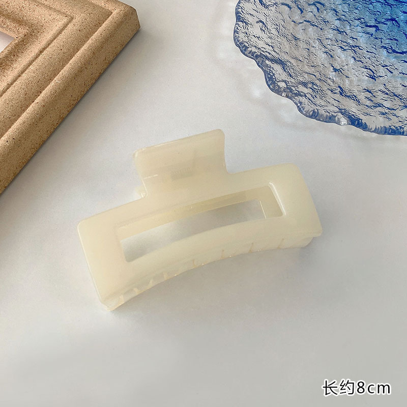 Blanco simple baño pinza de pelo subred rojo estilo coreano nueva placa pinza de pelo de la cabeza accesorios para el cabello temperamento femenino tocado