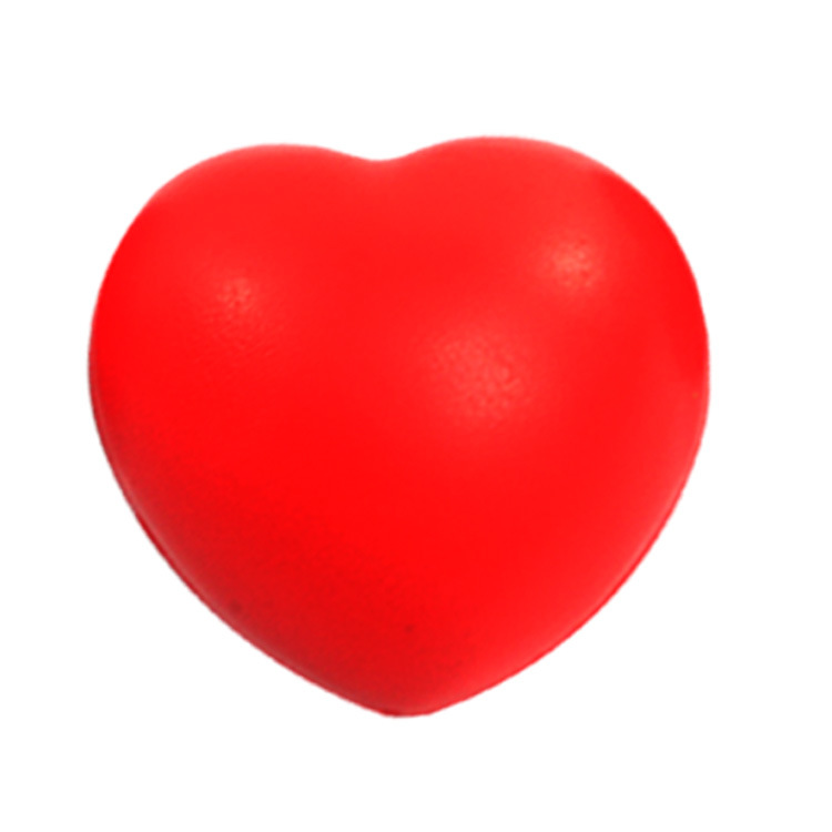 FUENTE fabricante 7cm esponja de espuma PU Bola de agarre de amor Estación de sangre Bola de rehabilitación médica pellizco en forma de corazón descompresión