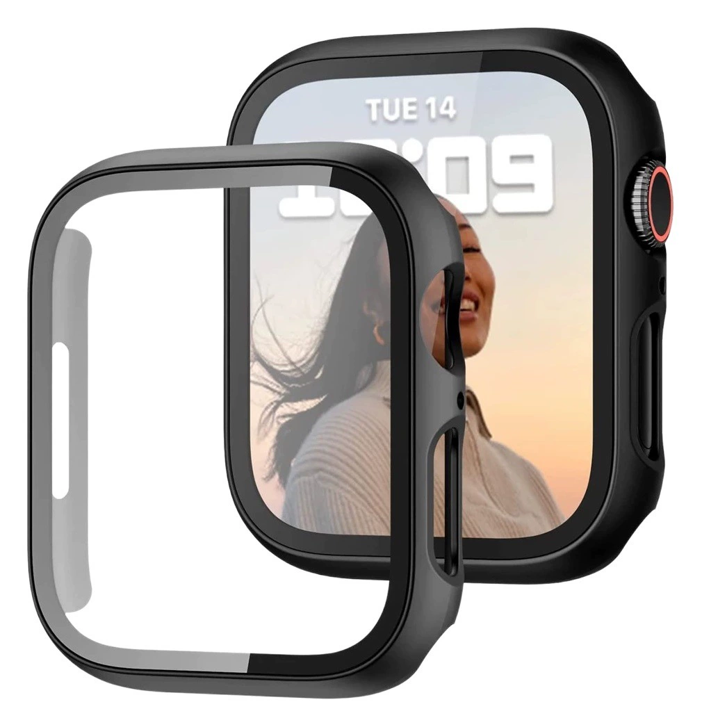 Для iwatch7 Apple Watch Защитный чехол Apple Watch Матовое ПК Закаленное стекло Пленка Защитный чехол