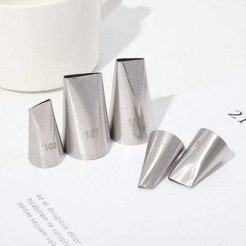 Korean Petal Rose Tip Cream Cake Rose Tip 304 Stainless Steel Icing Tip Baking DIY Tool