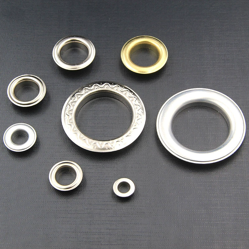 Фабрика прямой высокий воздушный глаз металлические полые заклепки Сумочка ушко Пряжка двухсторонняя цвет брезент ушко