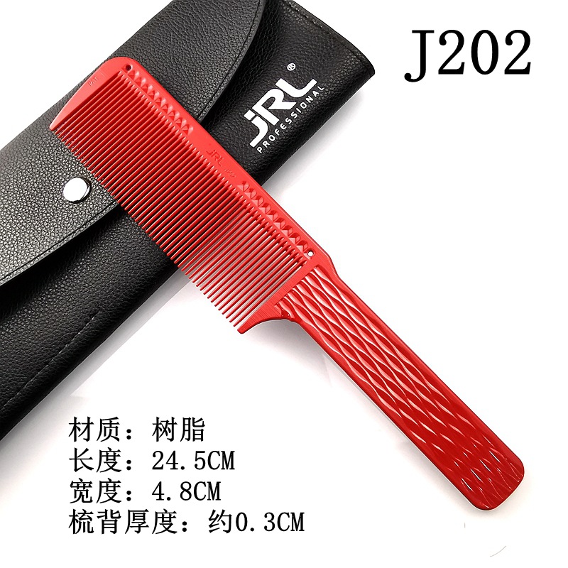 JRL peluqueros con pein de corte antideslizante profesional para hombres pein de corte de corte antiestático conjunto de dientes de corte de pelo