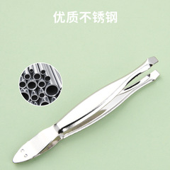 彩妝一次性點鑽鑷子文化電鍍眉夾不鏽鋼美甲工具嫁接小號省力