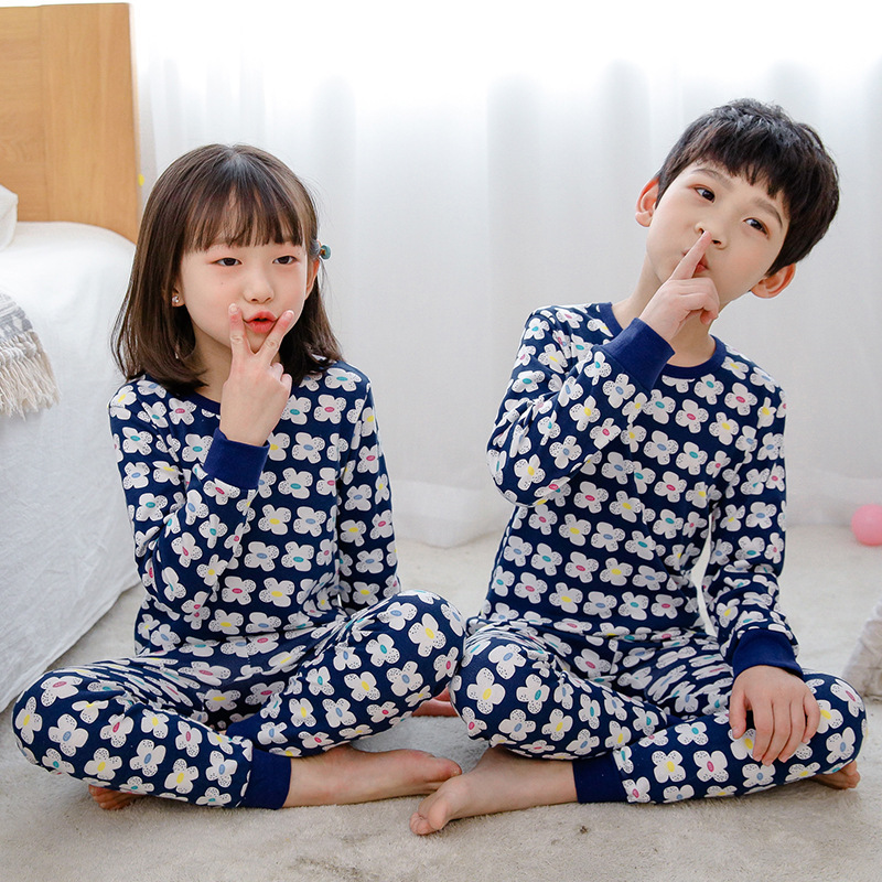 콩속옷세트)네이비네잎클로버