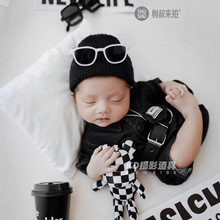 摄影道具满月婴儿照衣服新生儿写真照服装宝宝在家拍照满月照主题