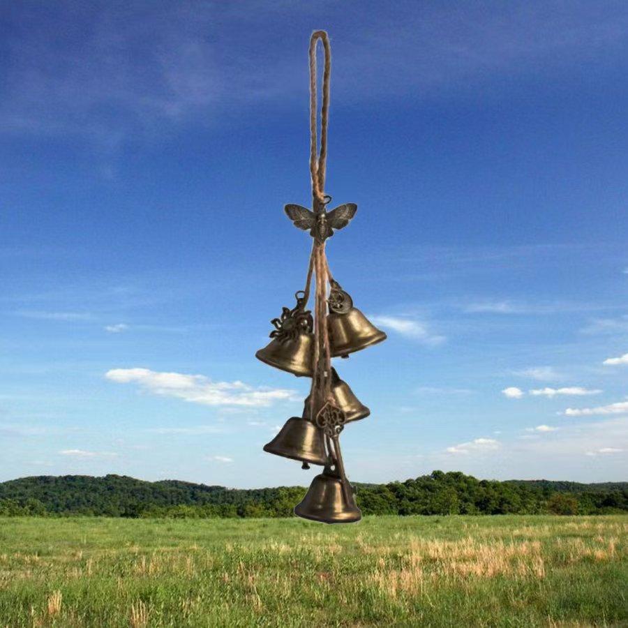 Campanello delle streghe in rame protezione wicca da appendere_voghion.com