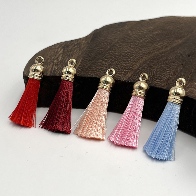 3cm small tassels mini fringes DIY handmade fan hanging ornaments accessories ancient style earring making materials