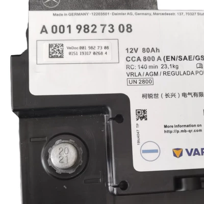 Carefully Selected Varta Agm80 Car battery/battery
