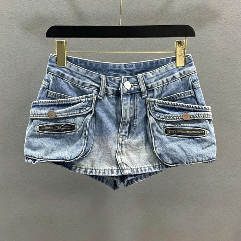 Summer retro denim skirt
