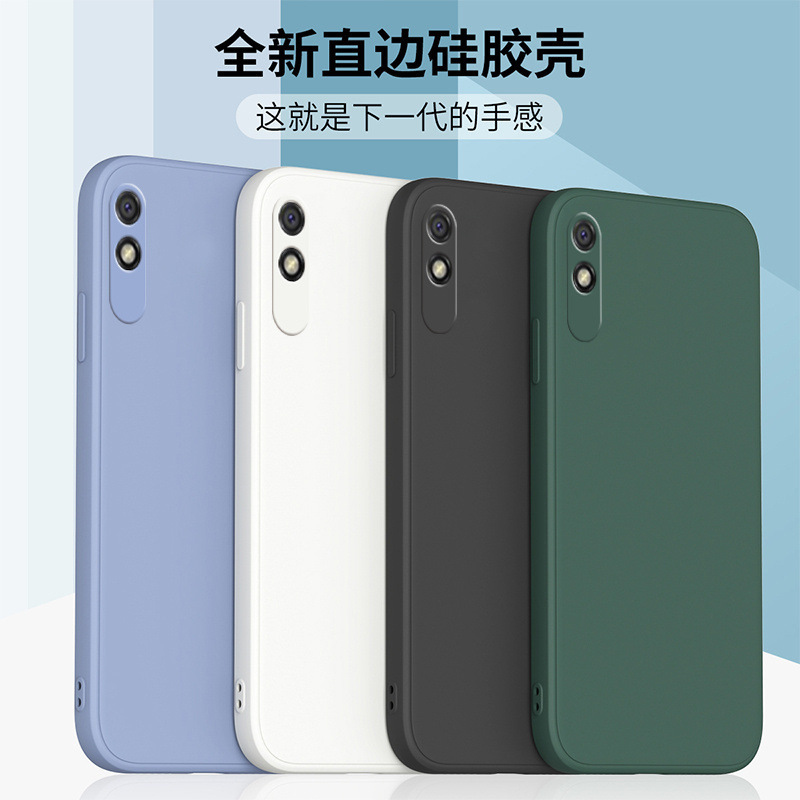 For red rice 9a mobile phone case red a liquid silicone red a straight edge soft case redmi protective case nine mobile phone protection For red rice 9a mobile phone case red a liquid silicone red a straight edge soft case redmi protective case nine mobile phone protection