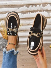 H 68464 Retro British Style Platform Loafers ����Ӣ���ָ�Ь