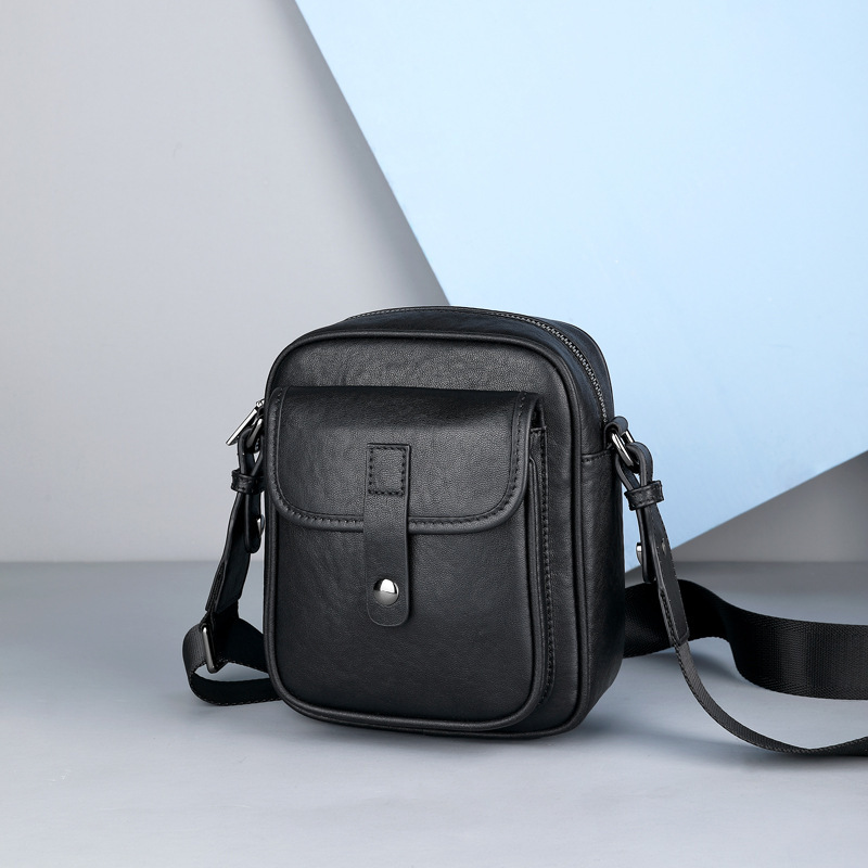 New Style Men's Shoulder Bag, Genuine Leather Men's Small Crossbody Bag, Fashionable Mini Backpack, Cowhide Phone Backpack, Dropshipping Available New Style Men's Shoulder Bag, Genuine Leather Men's Small Crossbody Bag, Fashionable Mini Backpack, Cowhide Phone Backpack, Dropshipping Available