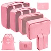 Folding storage bag for traveling, organizer bag, cosmetic bag, clothing, footwear, case bag, set